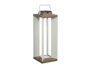 TECKA97 - Solar powered aluminium and wood lantern by Les Jardins® - view 2